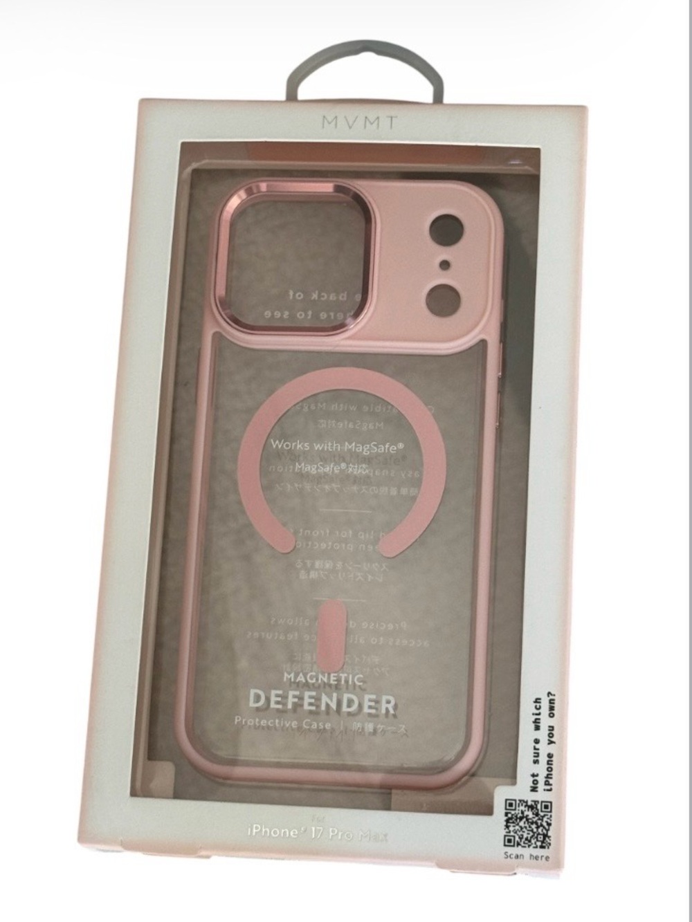 MVNT Makeover Essentials Magnetic Defender iPhone Case - Pink